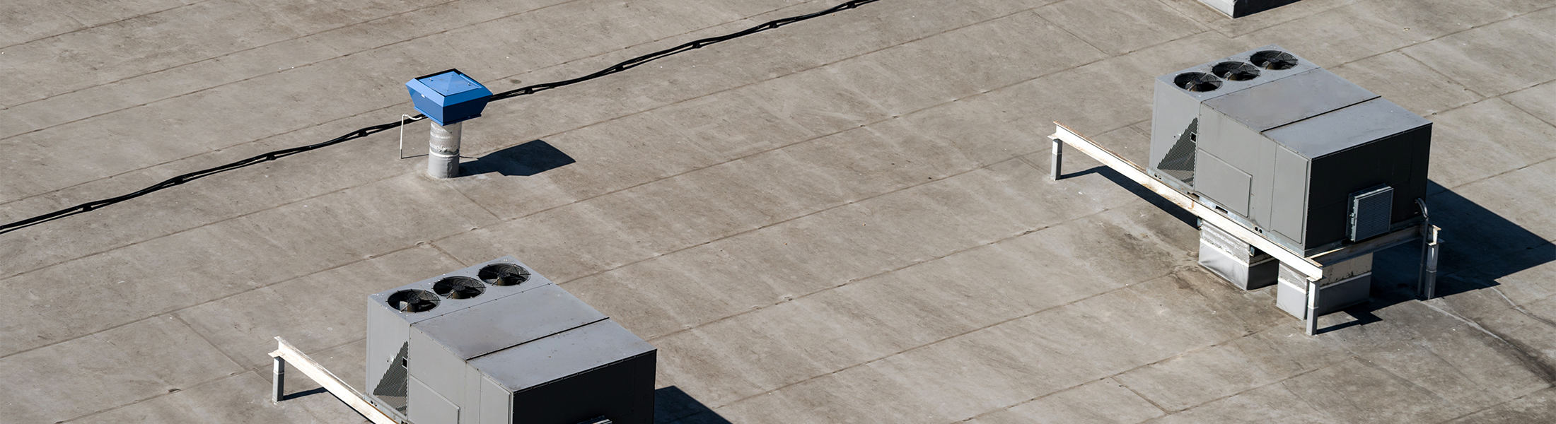 Flat commercial roof